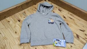 NEW Bluey Sweatshirt Hoodie 3T kids Grey
